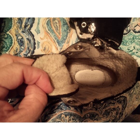 Kids Size 12.5 (29) Authentic GUCCI shoes, High Tops, Black Suede, Zip EUC - Picture 6 of 10